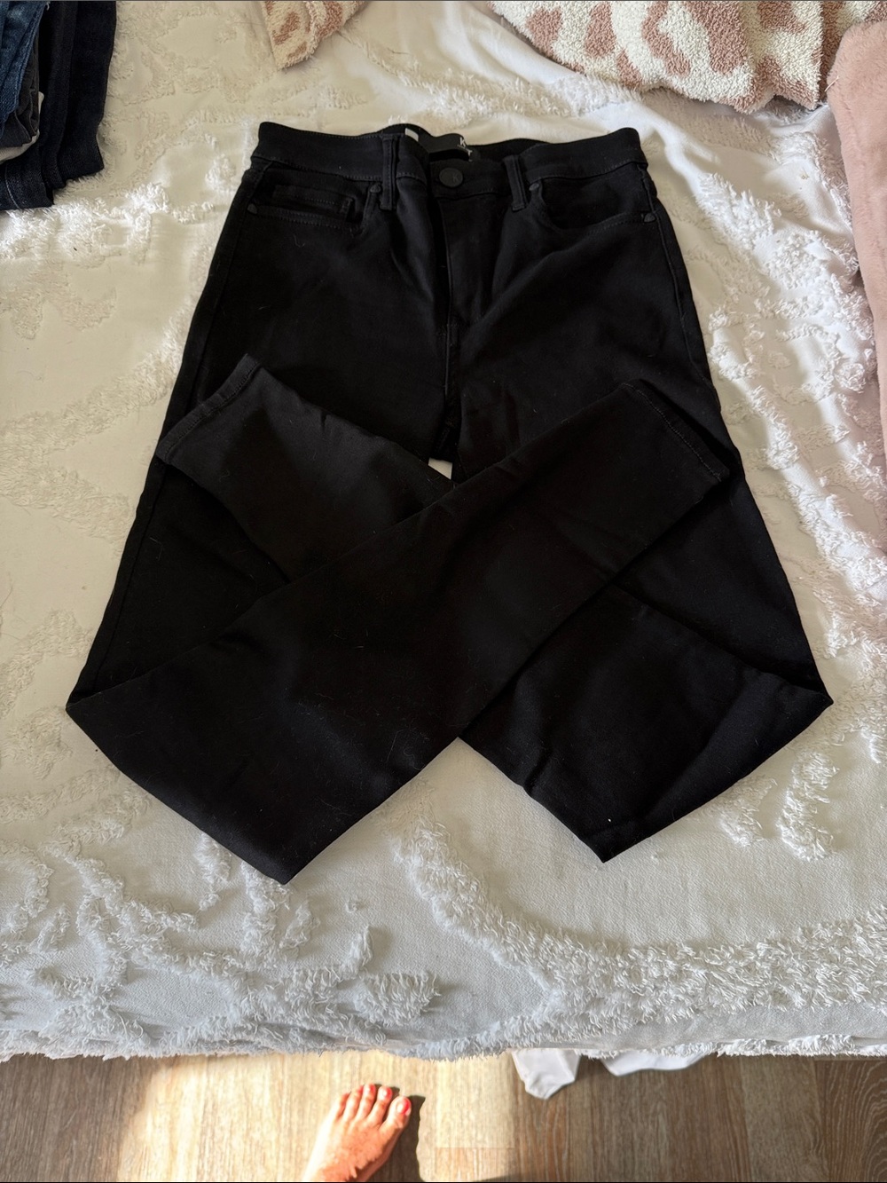 KUT Classic Black High-Rise Skinny Jeans